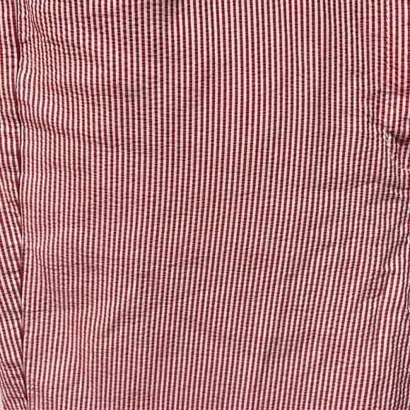 Talbots Red and White Striped Crop Pants - Picture 2 of 5